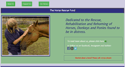 Desktop Screenshot of horserescuefund.org.uk