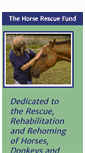 Mobile Screenshot of horserescuefund.org.uk