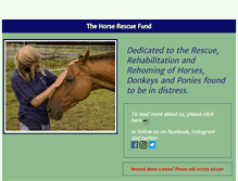 Tablet Screenshot of horserescuefund.org.uk